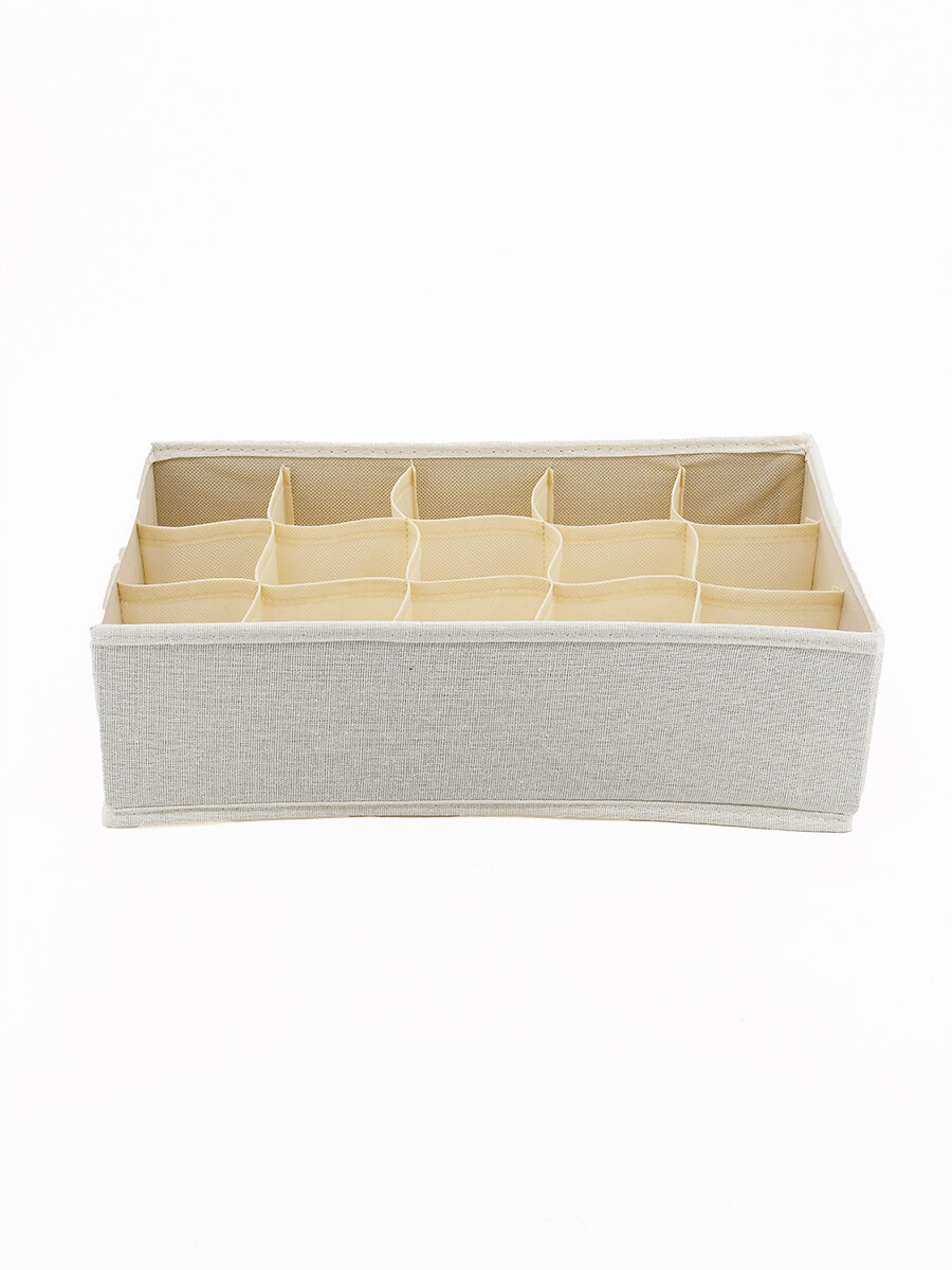 CAJA ORGANIZADORA ROPA INTERIOR - NATURAL 