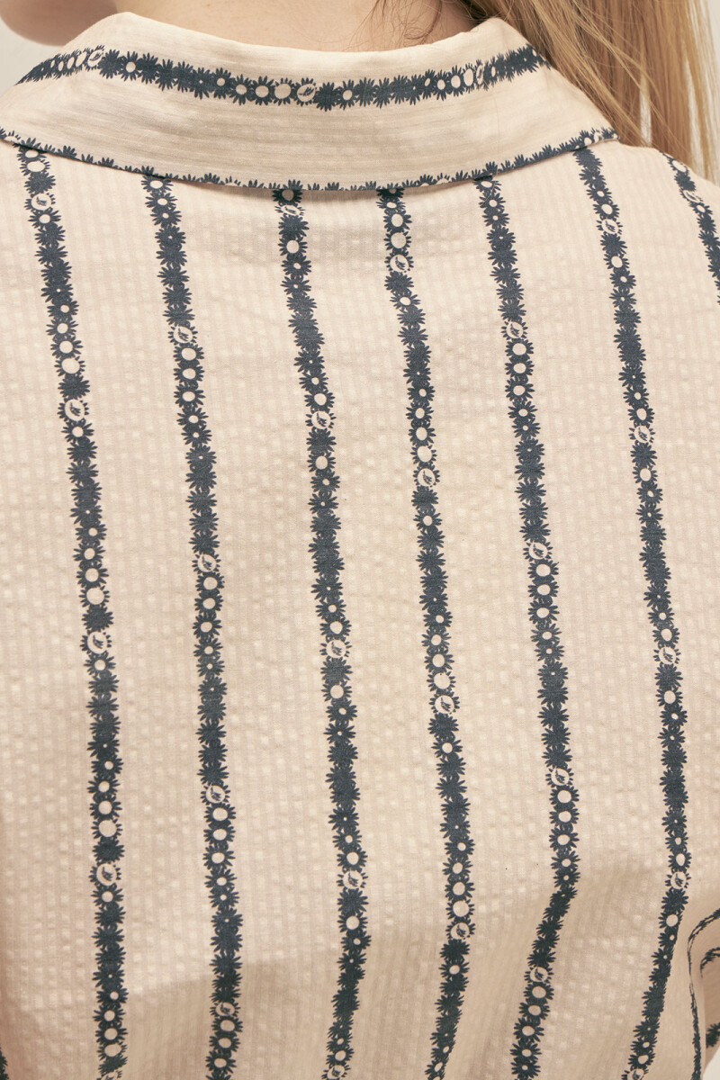 ANGIE DRESS Floral Stripe