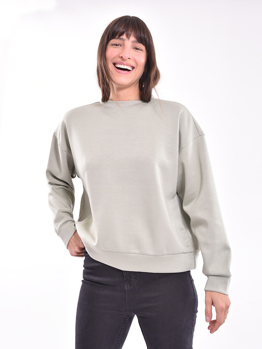 BUZO LIZA - VERDE GRISACEO 