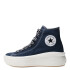 Championes de Mujer Converse Chuck Taylor Move Hi Azul Marino - Blanco