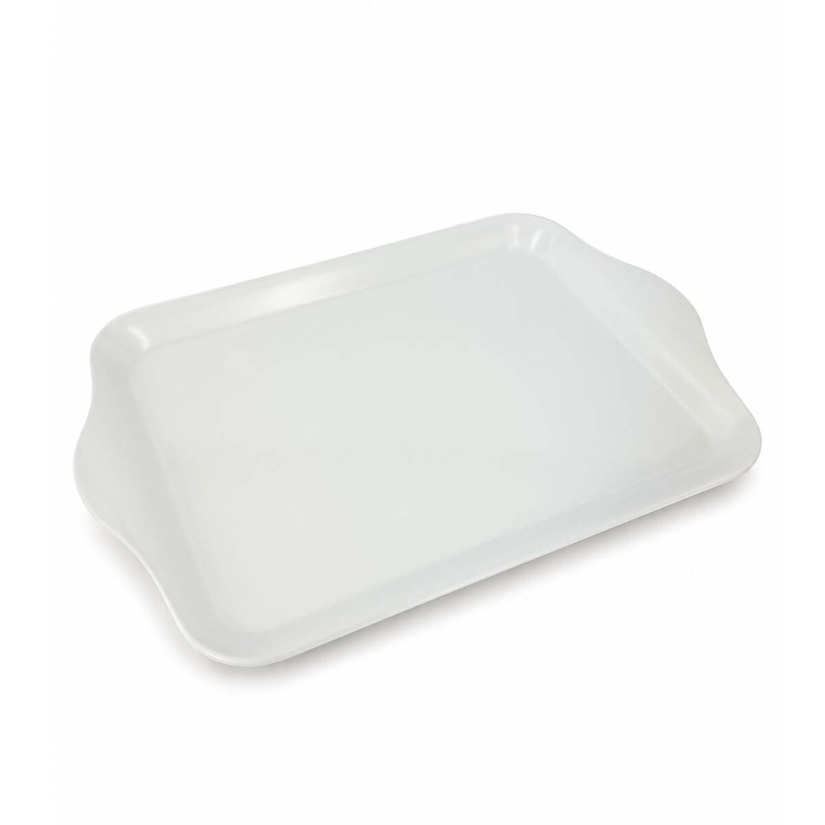 Bandeja melamina blanca 36.5x24.7x2.3 cm 