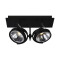 LUMINARIA MERCIA ADOSAR ORIENTABLE X2 Luminaria de techo Mercia Doble Negro