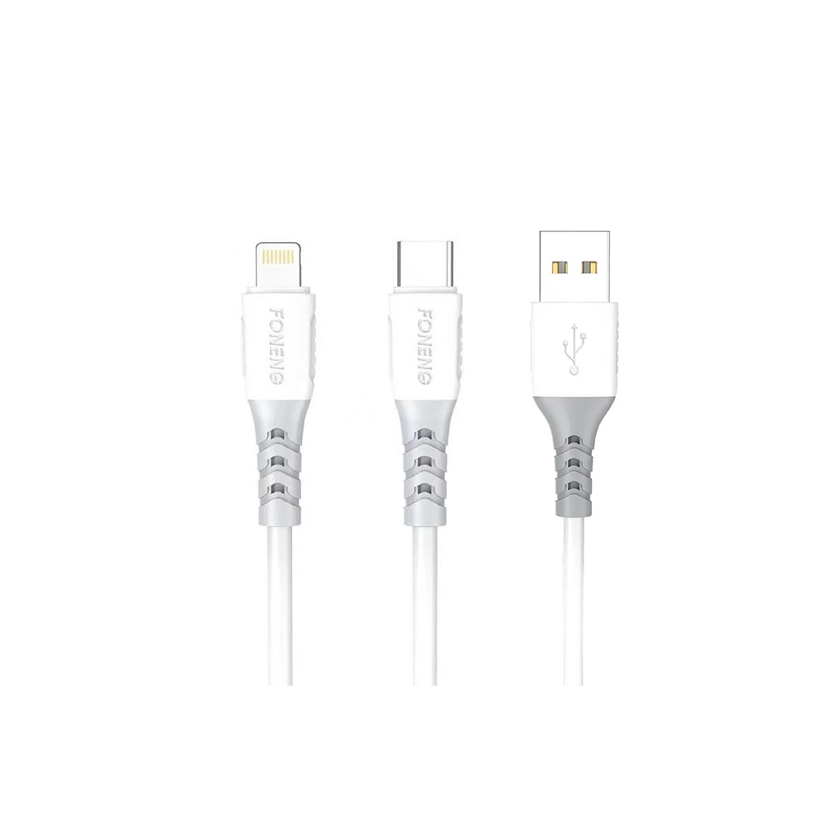 Cable Foneng X63 - CABLE FONENG USB C X63 1MT 2.1A BLANCO 