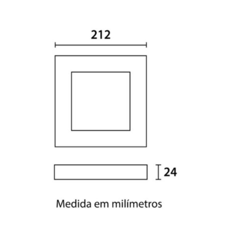 PANEL ADO. LED 18W 3000K CUADRADO PANEL ADO. LED 18W 3000K CUADRADO