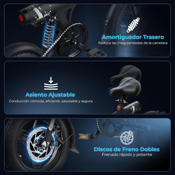 Bicicleta Eléctrica Luxor Eb9 350w 120kg BICICLETA ELECTRICA LUXOR EB9 350W