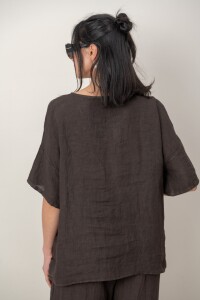 BLUSA ZEMYNA Chocolate