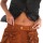 Rosette Leather Shorts Gamuza Habano