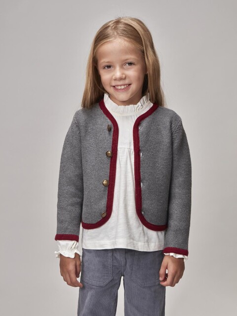 Chaqueta Tipo Austria Gris Melange