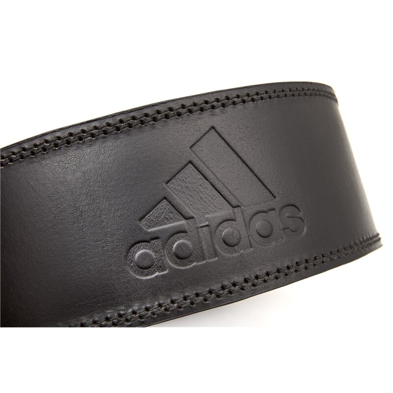 Cinturón De Cuero Para Levantamiento De Pesas Adidas Negro