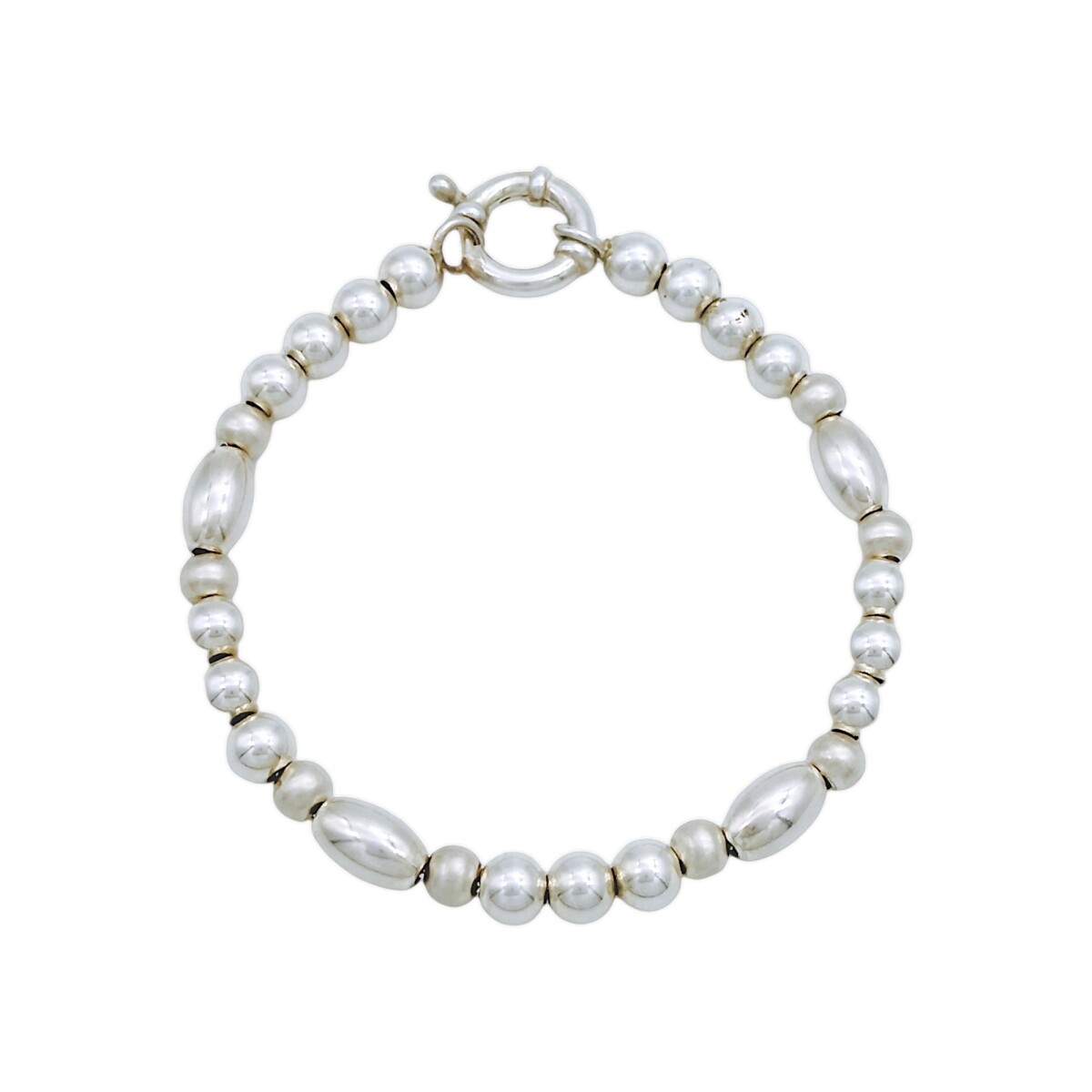 Pulsera Bolitas-Plata 925 esterlina-Sin piedra-PU3106 - sinpiedra 