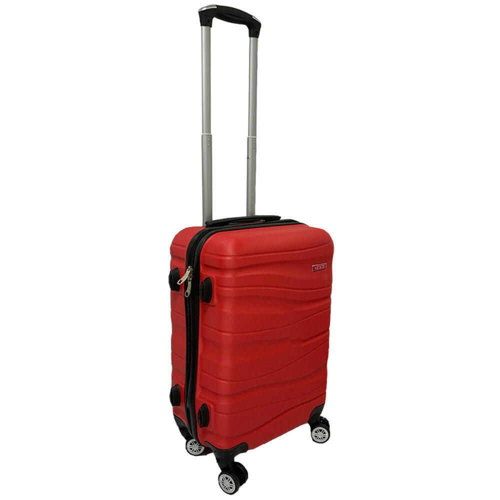 Valija Rigida Carry On Con Mango Telescopico Rojo