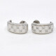 Caravanas Oro Blanco 18K Y Brillantes Caravanas Oro Blanco 18K Y Brillantes