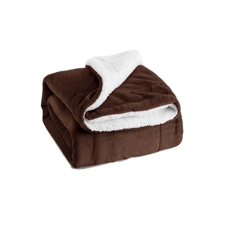 MANTA CORDERITO POLYESTER COLOR MARRON 200X230 NOVA28 MARRON