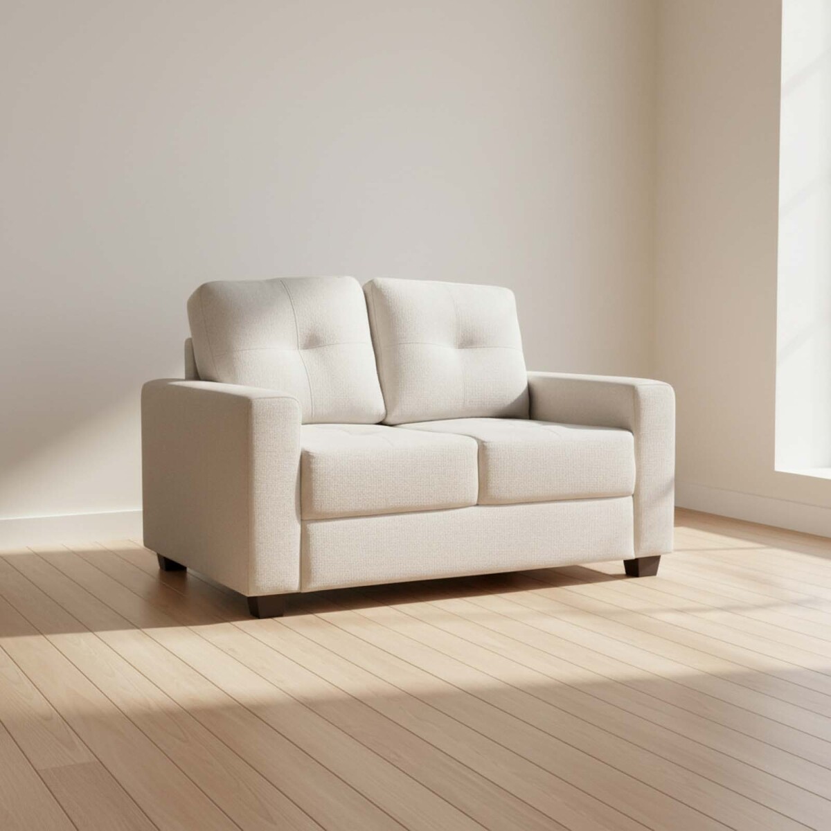 SILLÓN - 2 CUERPOS TELA NATURAL-BEIGE PIRIA ARENA 