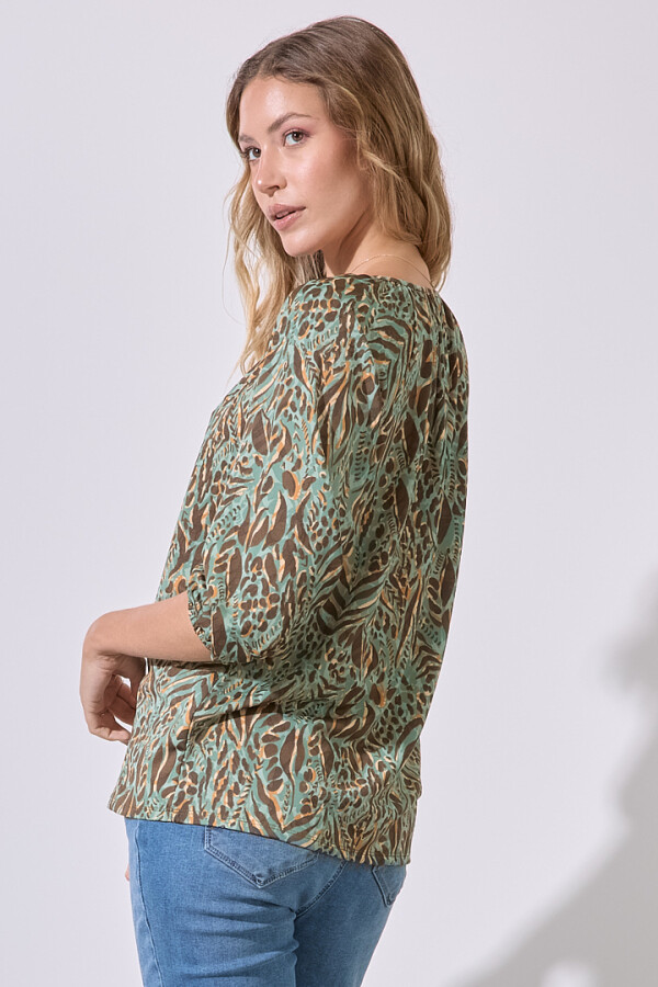 Blusa Printed VERDE/MULTI