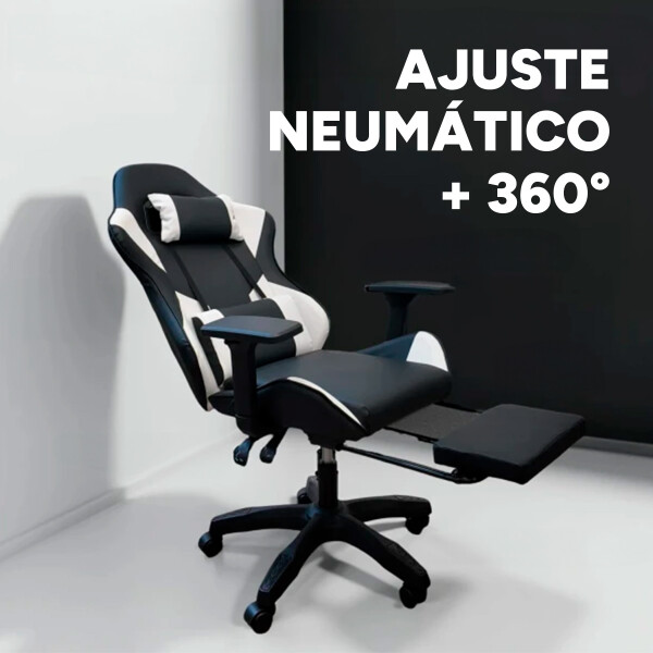 Silla Gamer Reclinable Reforzada Apoyapies Comoda Premium Ax Silla Gamer Reclinable Reforzada Apoyapies Comoda Premium Ax