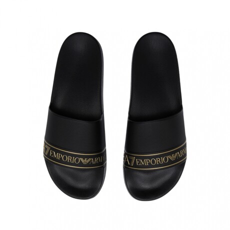 Ojotas EA7 Brand Black/Gold