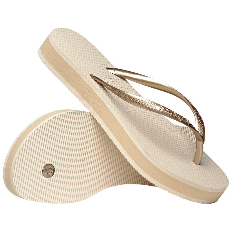 Ojotas Havaianas Slim Flatform Beige
