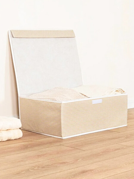 CAJA ORGANIZADORA RAYAS BEIGE