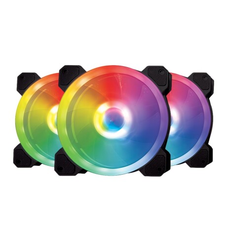 Kit Perseo Heleo 3 Fanes Argb,hub y Control Remoto 001