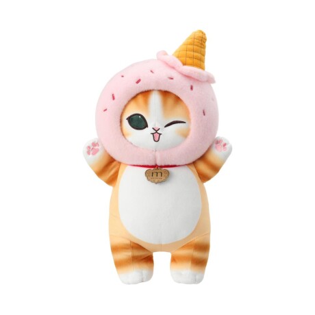 Peluche mofusand capucha rosa