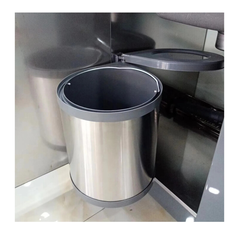 Cesto De Residuos Bajo Mesada Cocina 14l Sin Color