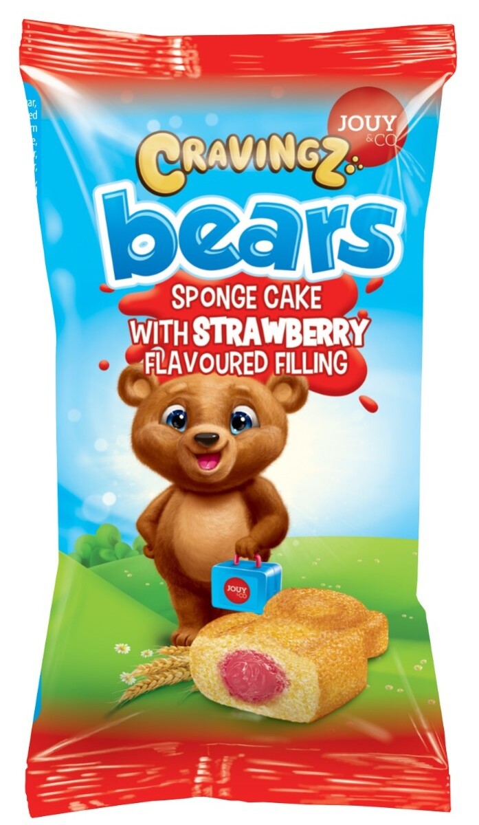 BUDIN MINI OSITO BEARS 40G FRUTILLA 