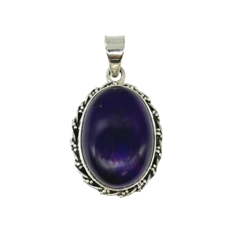 Dije Oval- Plata 925 - Amatista Imperial-CP4625 conpiedra