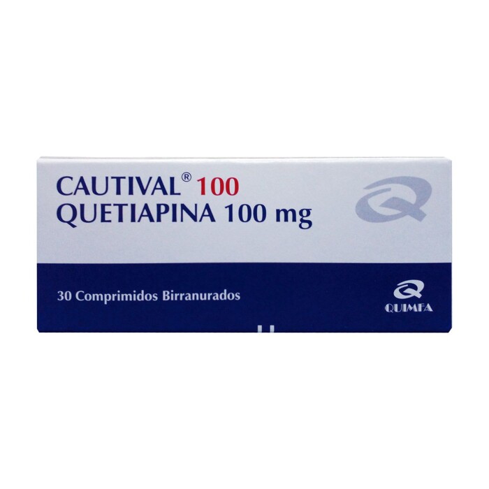 CAUTIVAL QUETIAPINA 100 MG. CJ X 30 COMP única