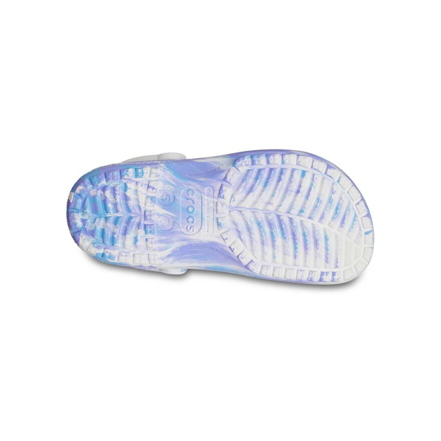 Classic Marbled Clog - Unisex White/oxygen