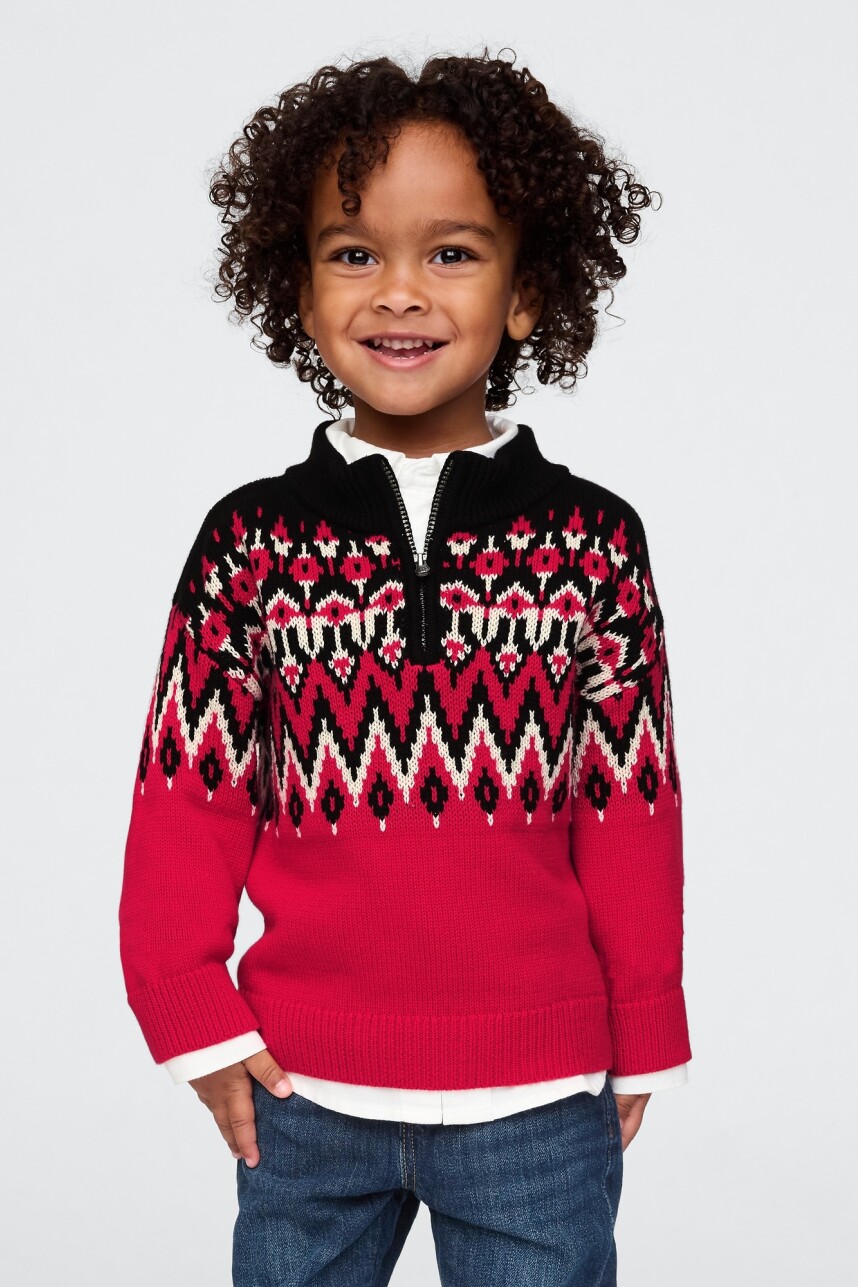 Buzo Medio Cierre Fair Isle Toddler Niño Multi Fairisle