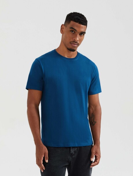 CAMISETA BÁSICA UNISSEX AZUL
