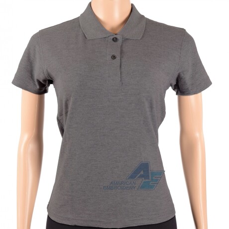 Remera Polo Lady Gris Oscuro