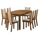 Juego de Comedor Jaine 6 Sillas Marrón