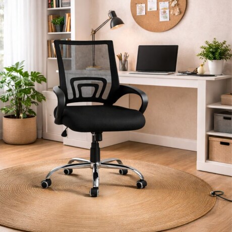 SILLA DE ESCRITORIO NEGRA - OC-619 SILLA DE ESCRITORIO NEGRA - OC-619