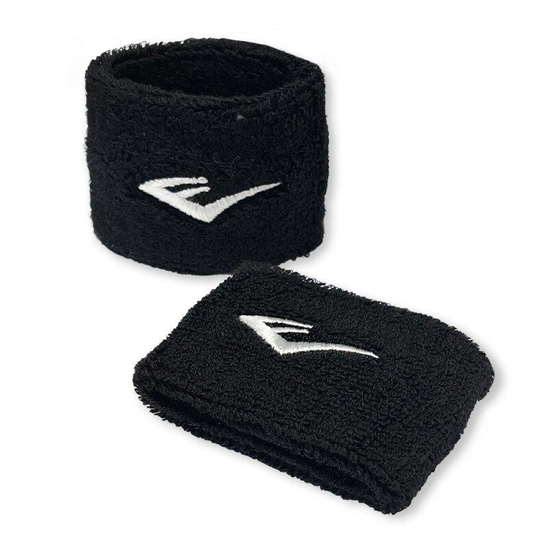 Muñequeras Deportivas Absorventes Everlast Negro