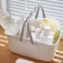 Canasto Organizador blanco c/asa 30x21x15cm Canasto Organizador Blanco C/asa 30x21x15cm