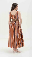 VESTIDO MIRE ESTAMPADO TERRACOTA
