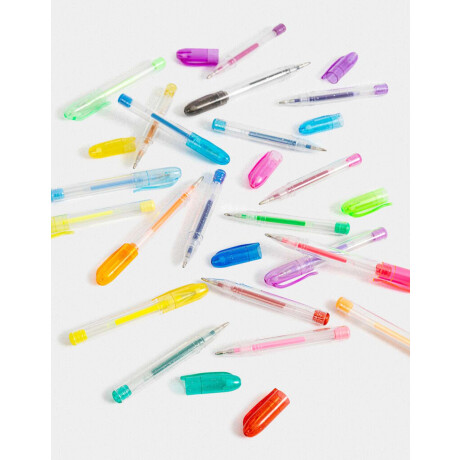 Set De Lapiceras Gel Combinacion Multicolor