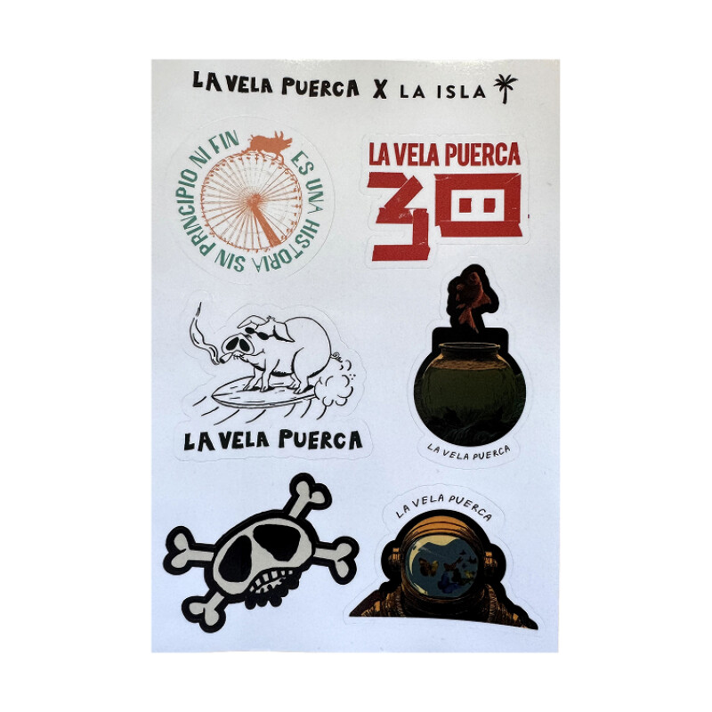 Pack Stickers La Isla x La Vela Pack Stickers La Isla x La Vela