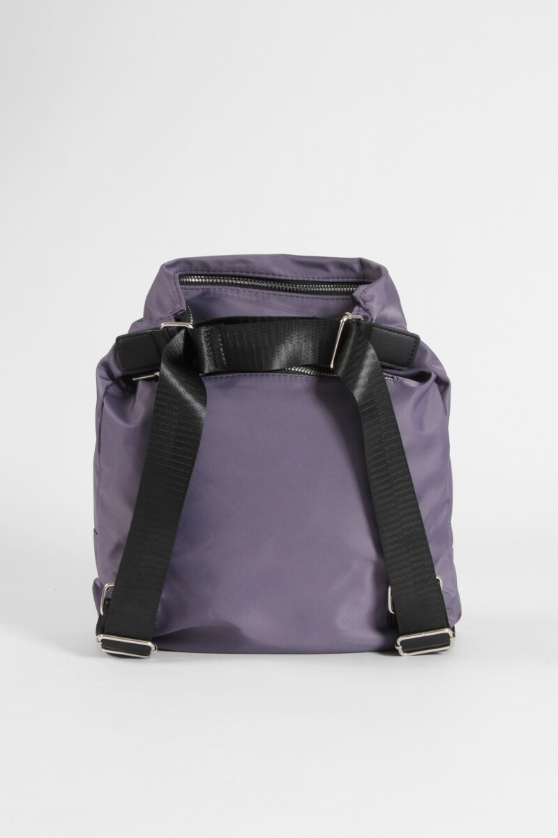 Hobo mochila con bolsillo violeta