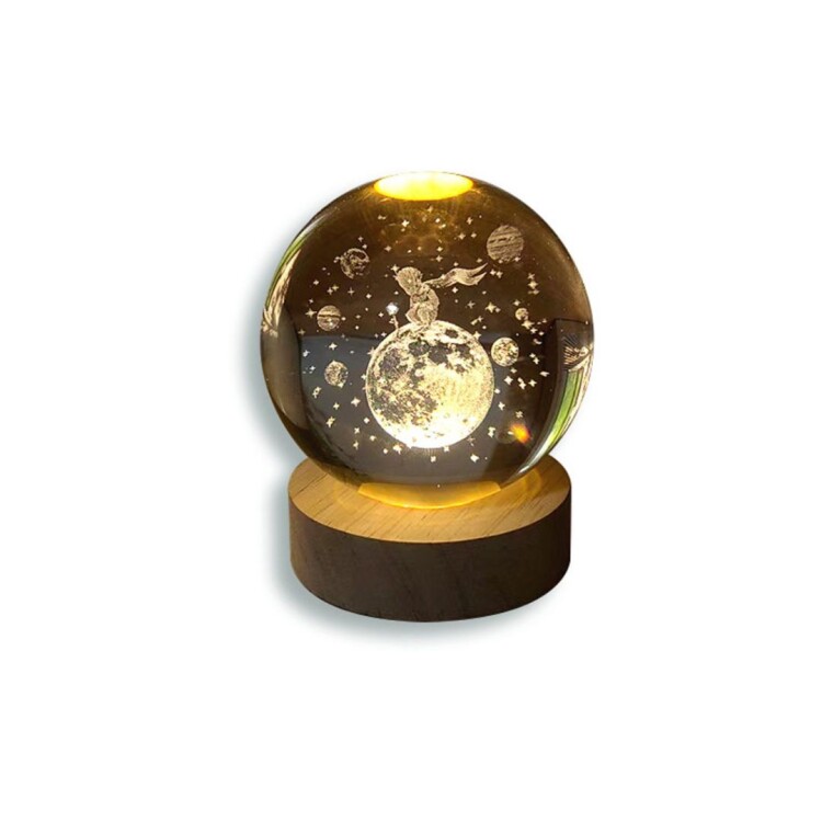 LAMPARA VELADORA ESFERA 3D MODELO PRINCIPITO 6CM LAMPARA VELADORA ESFERA 3D MODELO PRINCIPITO 6CM