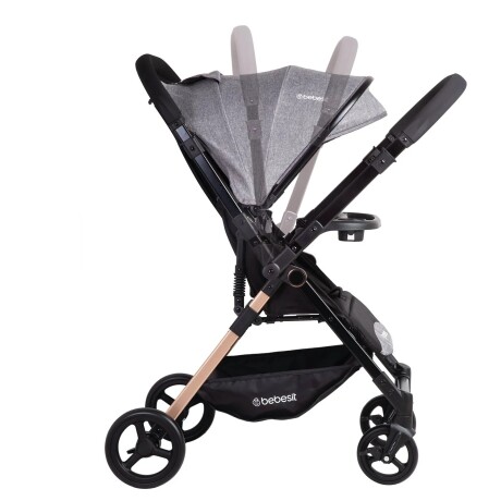 Coche CITY, Manillar Reversible, plegado sencillo y compacto, GRIS Coche CITY, Manillar Reversible, plegado sencillo y compacto, GRIS