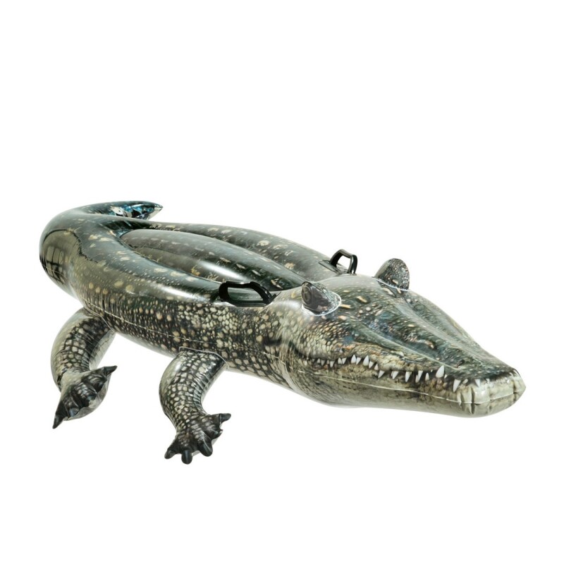 INTEX COCODRILO INFLABLE DISEÑO FOTOREALÍSTICO CON 2 ASAS 170 x 86 CMS Intex Cocodrilo Inflable Diseño Fotorealístico Con 2 Asas 170 X 86 Cms