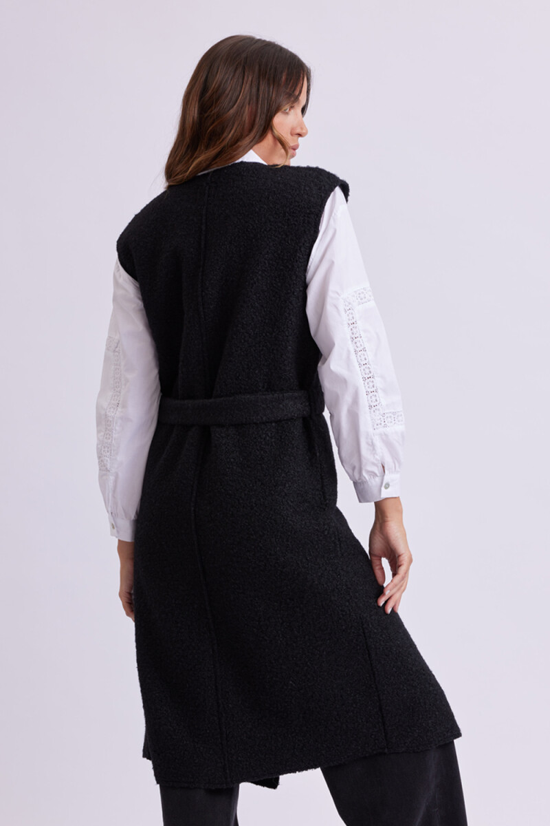 Chaleco boucle Negro