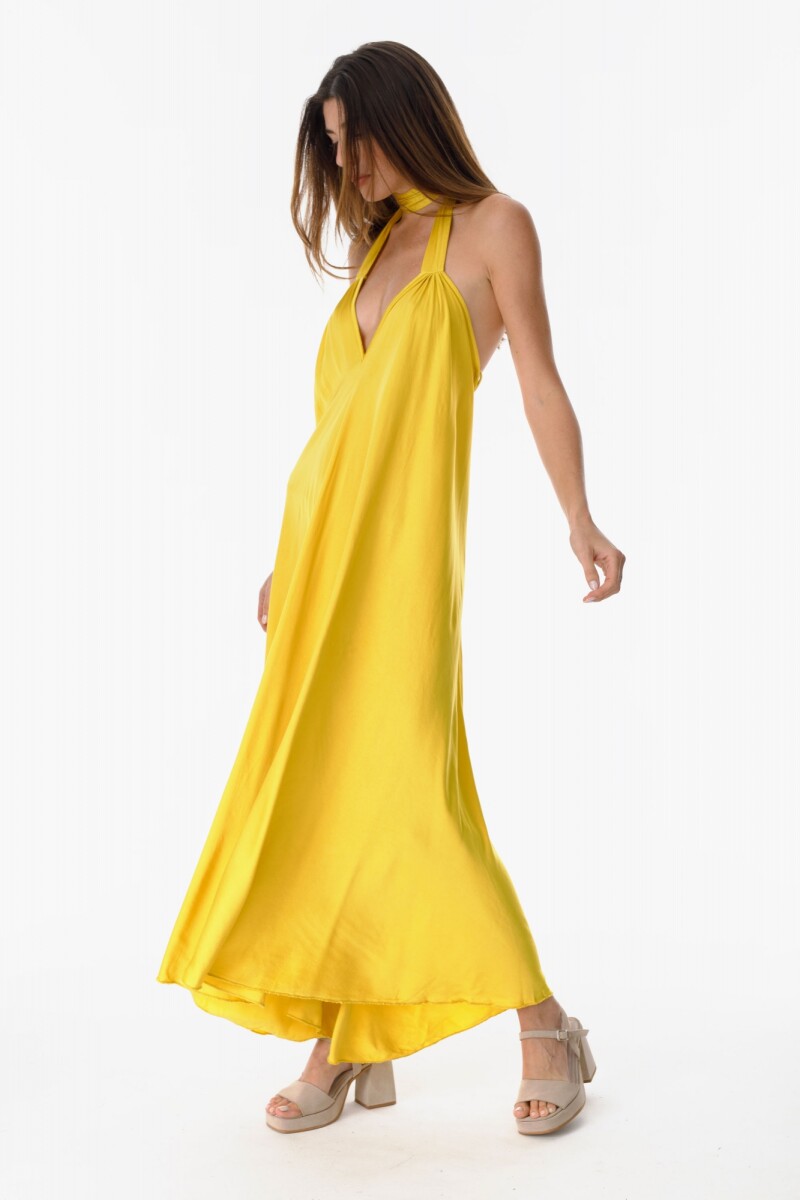 Vestido Cynar - Amarillo 