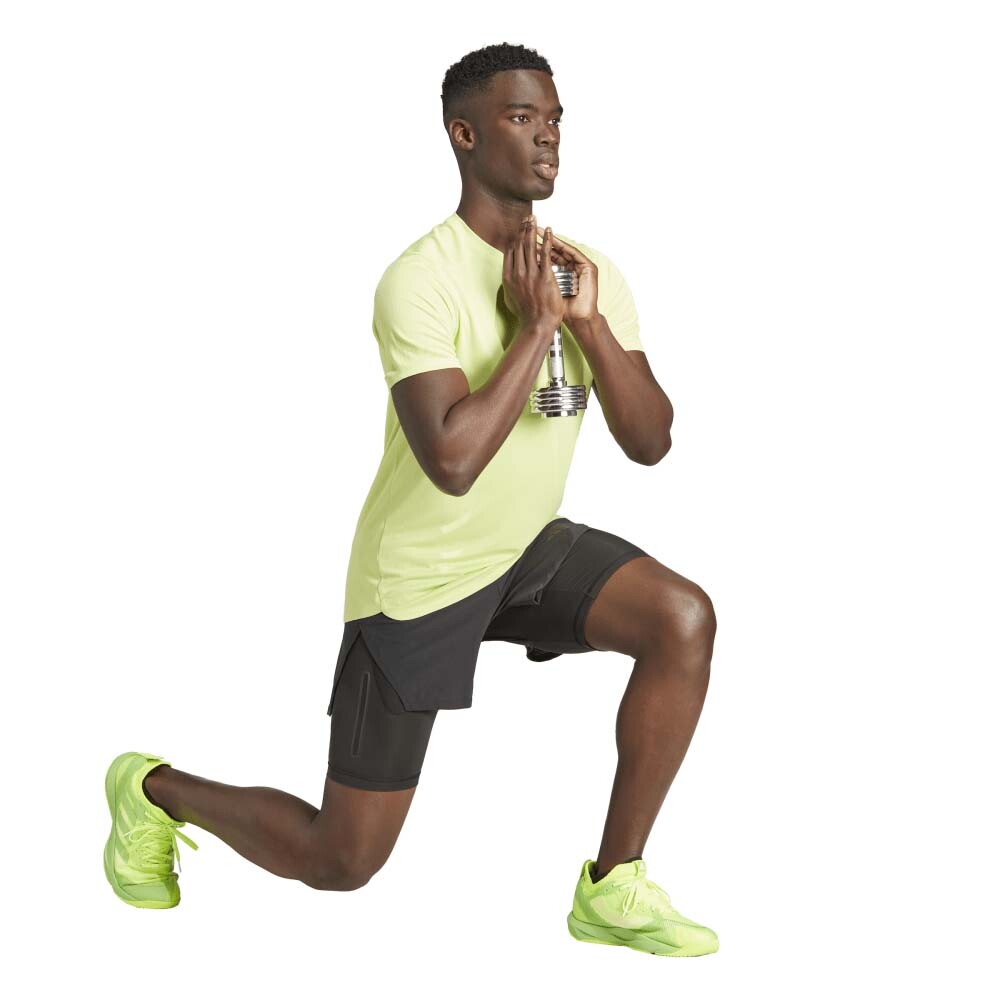 D4T Hr Hiit Tee - Hombre Pulse Lime