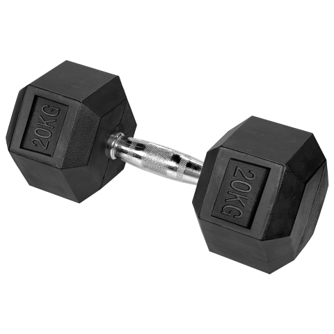 Mancuerna Hexagonal Active 20 Kg Negro