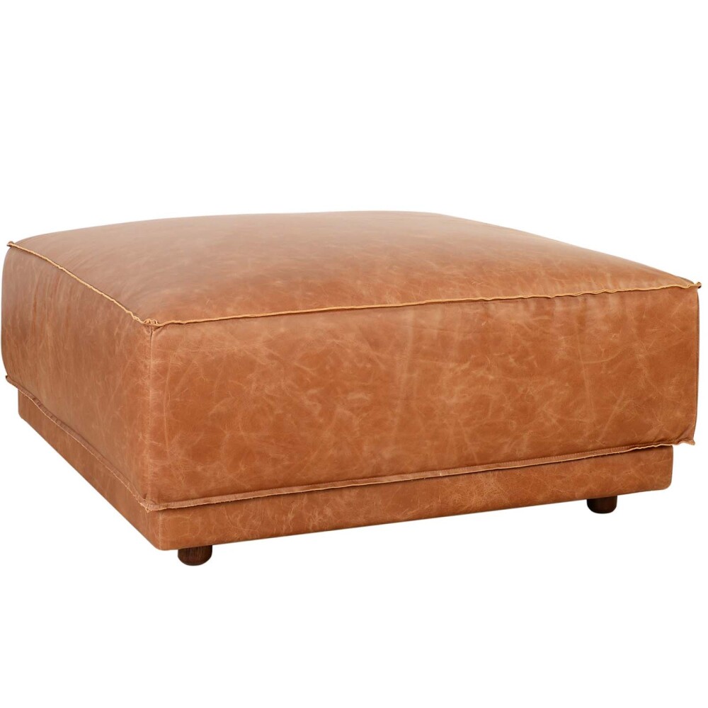 PUFF ROMEO CAMEL + SOFA ROMEO 3 CUERPOS