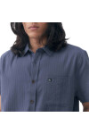 Quiksilver Camisa Lisa de Algodón Hombre - Azul Azul